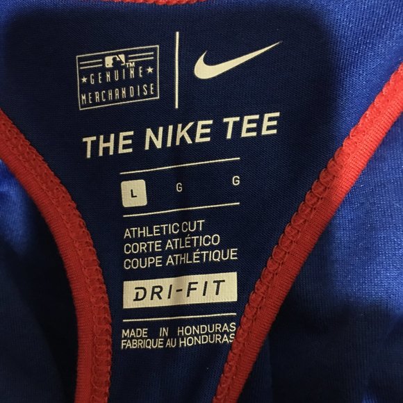 $7 or 2/$10 tshirt sale: Chicago Cubs MLB Nike Dri-Fit tank top tshirt - Picture 3 of 4